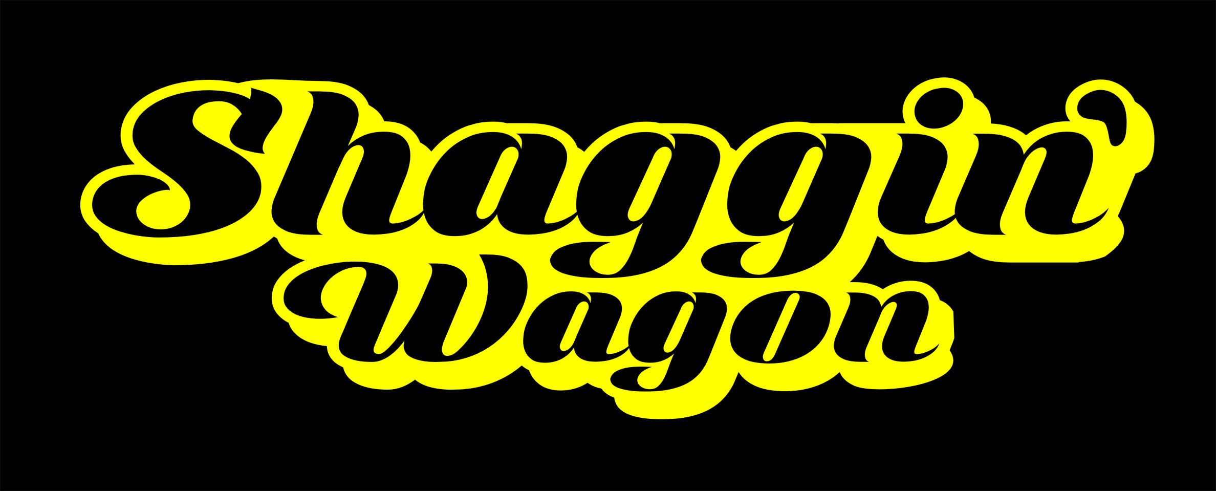 Shaggin' Wagon funny decal 260 x 80 mm choose your color Crazy Fish