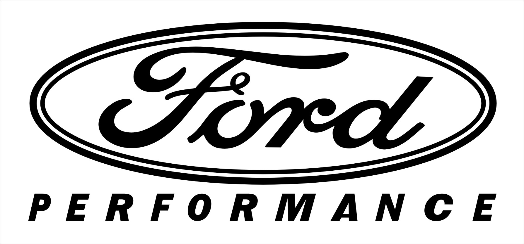 Ford Performance vinyl decal 230 x 100 mm choose your color Crazy Fish