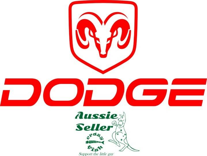 Dodge vinyl decal 700 x 360 mm choose your color Crazy Fish
