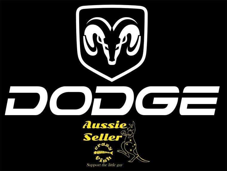 Dodge vinyl decal 700 x 360 mm choose your color Crazy Fish