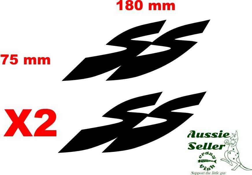Ss Racing Member Decal SS vinyl decals TWO (2) 180 x 75 mm each CONFIRM your color - Crazyfish