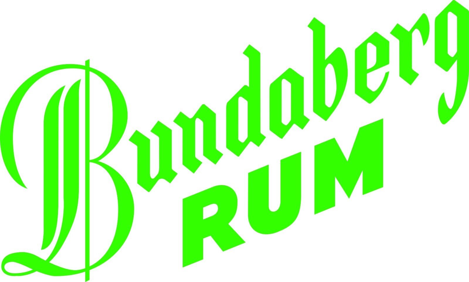 Bundy Rum vinyl decal 750 x 450 mm choose your color Crazy Fish