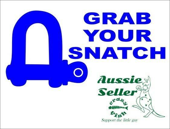 Snatch Border GRAB YOUR SNATCH decal 190 x 100 mm, choose your color - Crazy Fish
