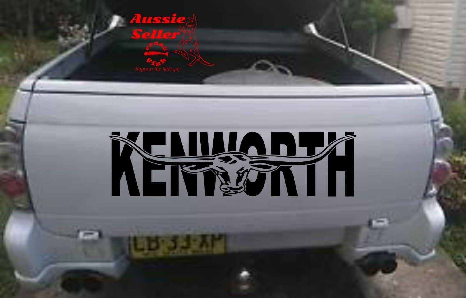 KENWORTH vinyl decal 1100 x 275 mm choose your color - Crazy Fish