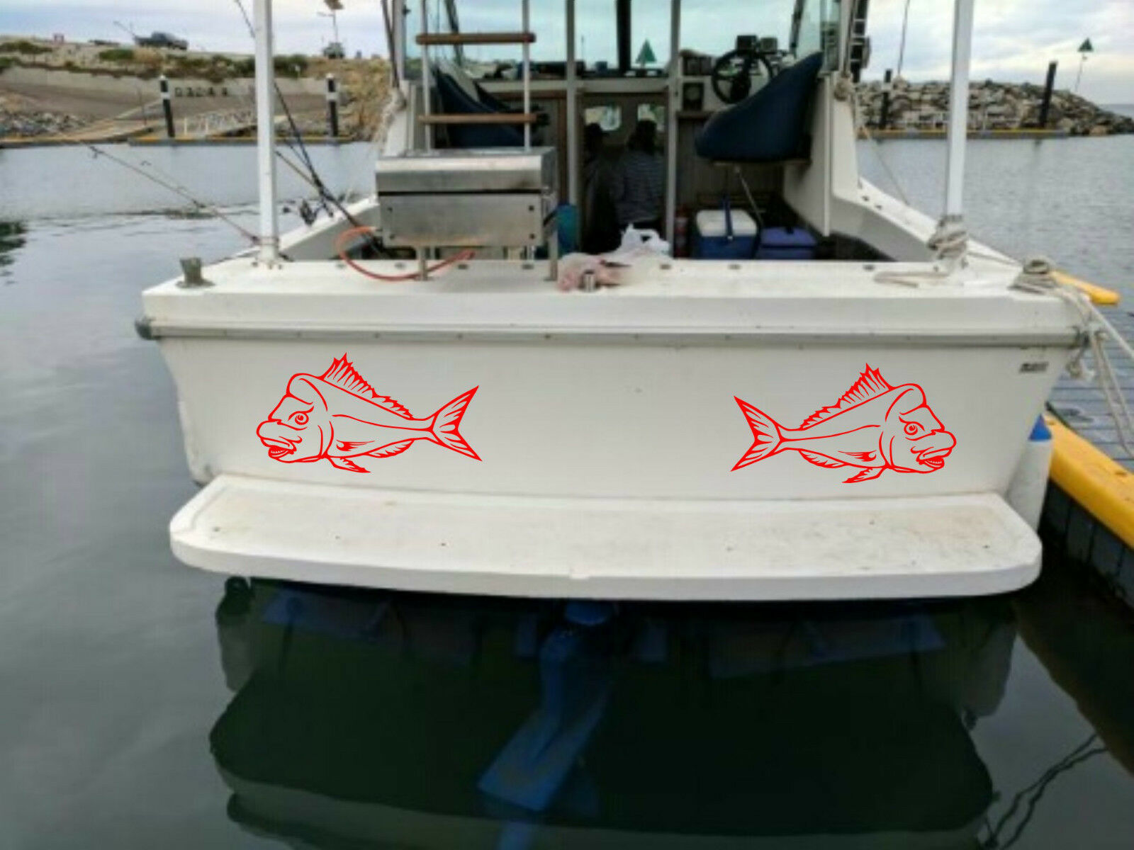 Snapper viny decal 650 x 350 mm, choose your color - Crazyfish
